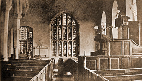 Interior of the old church