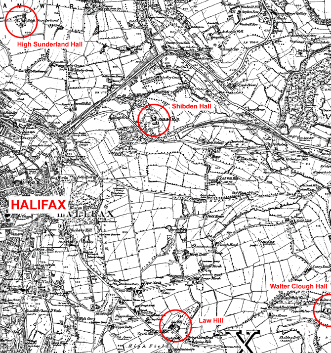 Locations around Halifax