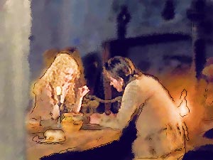 Cathy and Hareton in love